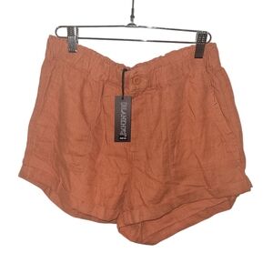 NWT BlankNYC High Waist Terracotta Linen Shorts SZ S